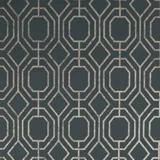 Superfresco Easy Vliestapete Superfresco Easy - Vliestapete Luxus Geo Teal 10mx52cm, 3D-Optik, (1 St), Superfresco Easy - Vliestapete Luxus Geo Teal 10mx52cm grau