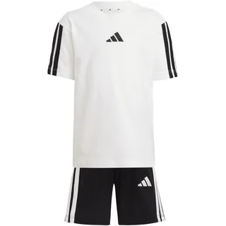 adidas Essentials Tee Set - White / Black - 6-7 Jahre