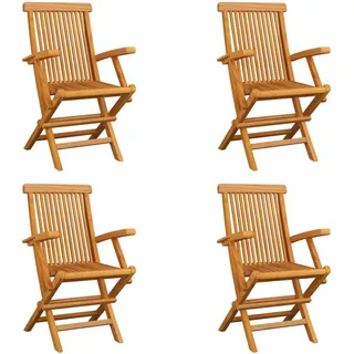 vidaXL Klappbare Gartenstühle 45 x 45 x 89 cm braun 4 St.