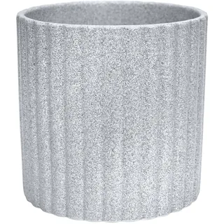 Ivyline Pflanzgefäß, Steingut, Grau, 20 x 20,5 cm (H x T)