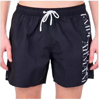 EMPORIO ARMANI Sea Boxer Herren Badehose Schwimmshorts mit externem Kordelzug Artikel 211740 2R424 SWIMWEAR, EUR 50 / CN 180/90A, Poliestere 100% - Schwarz