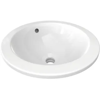 Ideal Standard Connect Einbauwaschtisch, rund, ohne Hahnloch, mit Überlauf, 380x380x165mm, E505101