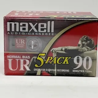 Maxell Audiokassette 90 min 5er Set