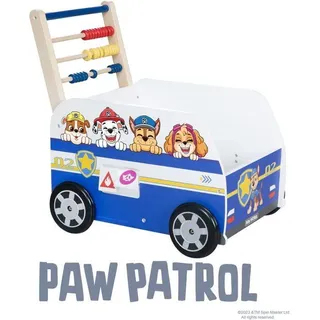 ROBA Pat'Patrouille Multifunktions-Laufwagen, Aktivitätszentrum in Form eines Busses, Holz, Blau - Blau