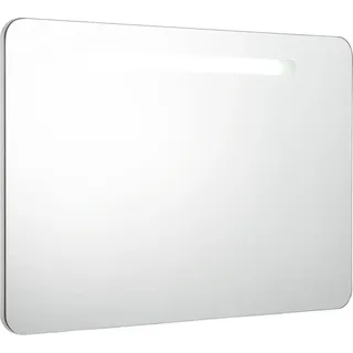 vidaXL Spiegelschrank 80 cm weiß/silber