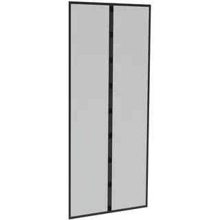 Windhager Insektenschutz Türvorhang Magnet, Insektenvorhang, Magnet Fliegengitter Tür, Moskitoschutz, 95 x 215 cm, schwarz