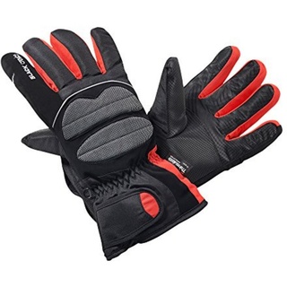 Black Crevice Erwachsenen Skihandschuhe, schwarz/rot, S