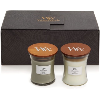 Woodwick Duftkerzen, Geschenkset 2x Medium Jar (275 g)