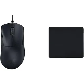 Razer DeathAdder V3 - Ergonomische Esports Maus & Gigantus V2 Large - Weiches Gaming-Mauspad für schnelle Spielstile und optimale Kontrolle
