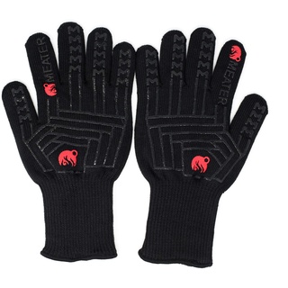 MEATER Mitts, BBQ Handschuhe, Ofenhandschuhe, 275°C hitzebeständig - Silikon Grillhandschuhe zum Grillen, Räuchern, Backen, Kochen, Grillen und Backen - wasserdicht, rutschfest, extra Lange Stulpen