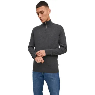 JACK & JONES Herren Jjemil halbe Zip Baumwoll Pullover - M