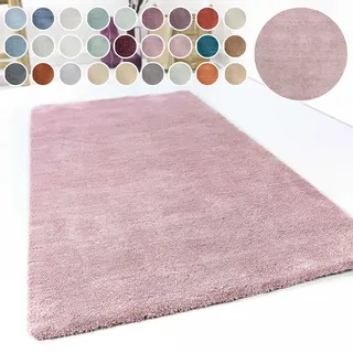 Esprit Hochflor-Teppich »Relaxx«, rund, Wohnzimmer, sehr große Farbauswahl, weicher dichter Hochflor