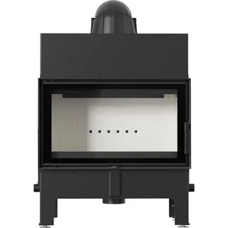 Kamineinsatz aus Stahl KRATKI FLOKI M 10 kW Ø 200 - Schwarz