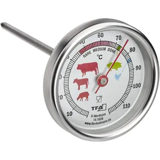TFA Bratenthermometer Edelstahl silber