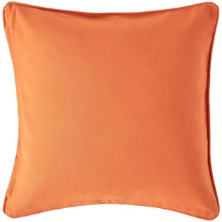 Homescapes Kissenhülle terracotta 60/60 cm, 100% Baumwolle , Terracotta , Textil , Uni , Quadratisch , 60x60 cm , Oeko-Tex® , Heimtextilien, Bezüge, Kissenbezüge