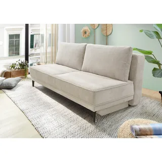 Schlafsofa JOCKENHÖFER GRUPPE "Maestro, B: 203 cm, Liegefl. 161x200 cm, Dauerschläfer", grau, beige 426, 17, B:203cm T:111cm, Korpus: 100% Polyester;Kissen: 100% Polyester, Sofas, Schlafsofa, mit Bettfunktion & Bettkasten, Tonnentaschenfederkern