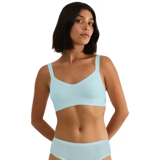 Bralette SLOGGI "ZERO Feel Air Bralette", Damen, Gr. M, N-Gr, blau (fresh mint), Single Jersey, Obermaterial: 83% Polyamid, 17% Elasthan, BHs Bralette, atmungskativ und unsichtbar