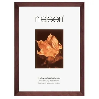 Nielsen Bilderrahmen , Dunkelbraun , Holz , rechteckig , 50x60 cm , Bilder & Rahmen, Bilderrahmen, Bilderrahmen & Fotorahmen