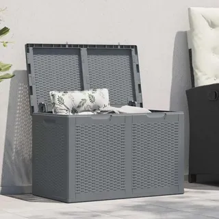 vidaXL Gartenbox Grau PP Rattan 180 L - Grau