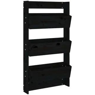 vidaXL Wand-Pflanzkübel 60 x 18,5 x 110 cm Schwarz