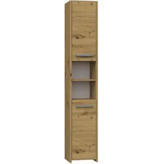Topeshop S30 ARTISAN, Eiche, Frei stehend, 6 Regale, 2 Tür(en), Partikelbord, Matt - Braun