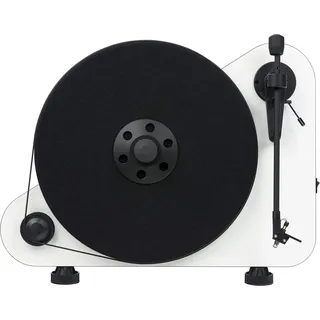 Pro-Ject VT-E R, Vertikaler Plug&Play Plattenspieler, Rechtshänder (Weiß)