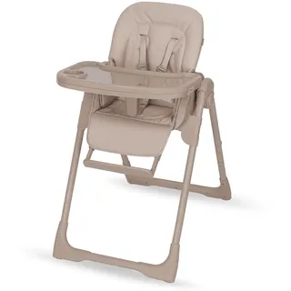 Lionelo Linn Plus Hochstuhl Baby 2 in 1 bis 15 kg, Kinderhochstuhl mit Liegefunktion ab Geburt, Klappbar, Rollen, Einhandverstellung, 6 Hoehenstufen, 3 Rueckenlehnenpositionen, Spuelmaschinentablett