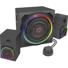 Bild GRAVITY RGB 2.1 Subwoofer System - Black - 2.1 PC-Lautsprecher - Schwarz