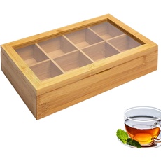 Bild Teebox, mit 8 Fächern, Teatime, Bambus, 28 x 16 cm, 15732260