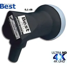 Best Satelliten-LNB Single HG 101 Ultra Black 0,1dB (Single LNB, 40mm), LNB, Schwarz