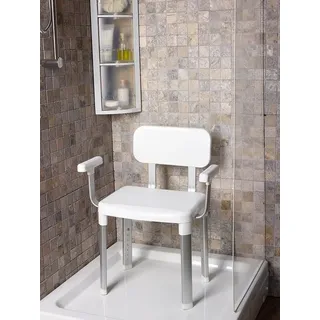 Bischof Dusch- und Badhocker Splash Comfort Xtra höhenverstellbar weiß