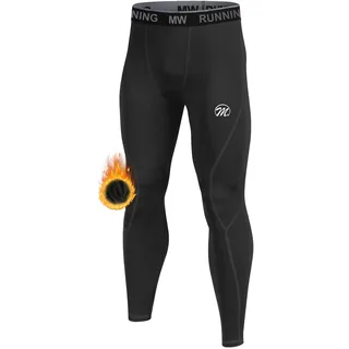 MEETWEE Thermounterhose Herren, Thermounterwäsche Lange Unterhose Winter Leggings Funktionsunterwäsche Skiunterwäsche Warme Unterwäsche Männer