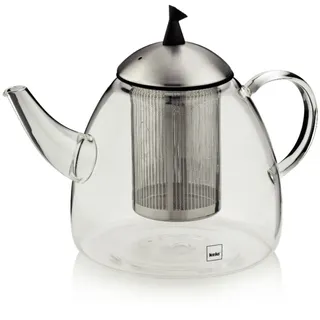 Keck und Lang Teekanne aus Glas mit Edelstahl Serie Aurora 1800 ml