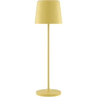 BRILLIANT LED Tischleuchte "Kaami - mobile LED Außen Tischlampe", gelb, Ø 10cm H: 37cm, 1 Stk., Leuchten, mobile LED Außen Tischlampe, 37 cm, 310 lm, Touchdimmer, USB, LED Tischleuchte