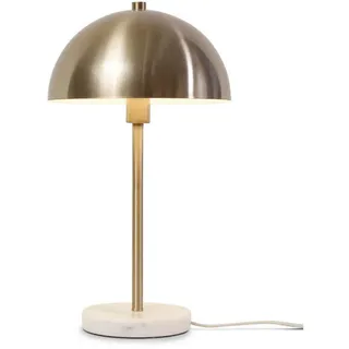 It's about Romi Tischleuchte , Weiß, Goldfarben , Pilz , 45 cm , LED-Leuchtmittel austauschbar , Lampen & Leuchten, Innenbeleuchtung, Tischlampen, Tischlampen