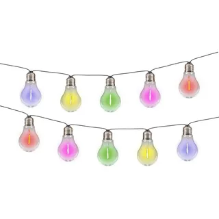 Näve Solarleuchte , Klar , Glas , rund , 370 cm , mit Schalter , Dekoration, Gartendeko