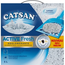Catsan Active Fresh Katzenstreu mit Geruchskontrolle, 5 l