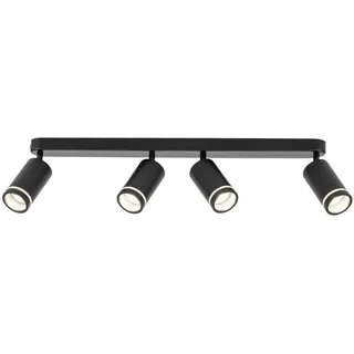 TK Lighting Deckenstrahler 4xGU10 schwarz Metall 74 cm