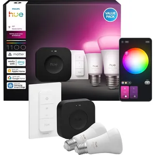 Philips Hue Leuchtmittel E27 1100 lm 8,1 W 2er Set