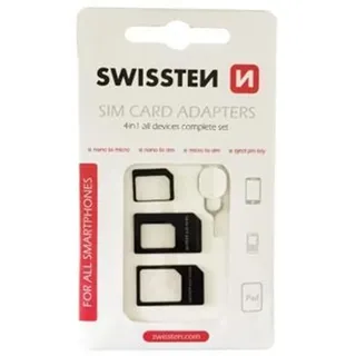 Swissten 3in1 microSIM/nanoSIM-Kartenadapter