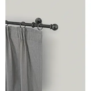 GARESA Vorhangstange Kugel 1-läufig Ø 16 mm 480 cm Schwarz
