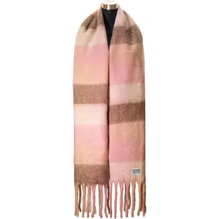 chillouts XXL-Schal »Gero Scarf«, mit dicken Fransen, pink