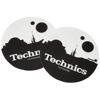 Magma Heimtex Magma 60677 Technics Slipmat Tatooine, weiß, schwarz