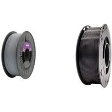 Winkle ASA Filament Aschegrau Griff 1,75 mm Filamentdruck 3D-Filament Farbe Aschegrau Spule 1000 g & ASA Filament 1,75 mm | 3D-Drucker-Filament | ASA 3D-Druck | Farbe Tiefschwarz | Spule 1000 g