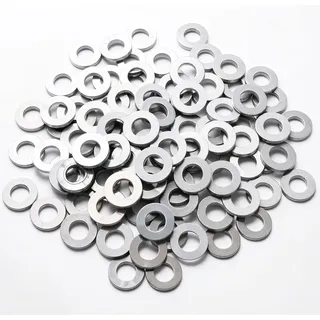 50x M6 Unterlegscheiben - Edelstahl & Rostfrei - Flach, Ø 16,00 mm, M6, Unterlegscheiben M6, Glatte Oberfläche