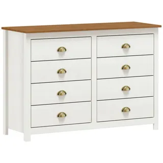 Möbilia Salgen 125 x 85 x 41 cm Braun/Weiß