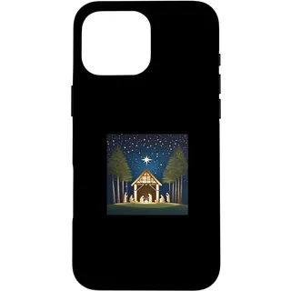 Hülle für iPhone 16 Pro Max Schönes T-Shirt mit Heiliger Krippe Jesus in Einer Krippe