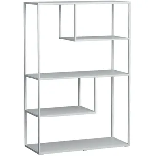 [en.casa] Standregal 85 x 126 x 35 cm Weiß