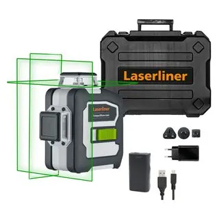 LASERLINER CompactPlane-Laser 3G Pro Dreidimensionaler Laser selbstnivellierend