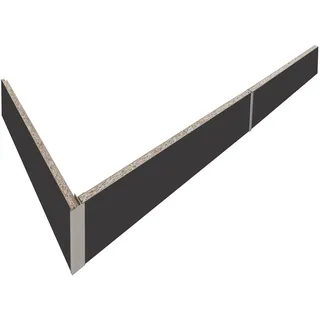 wiho Küchen Sockelblende »Simi« Inkl. Zubehör, Breite 180 cm, grau